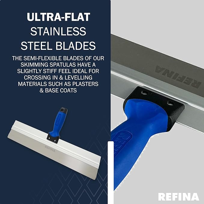 PLASTERING SPATULA Flexible Refina Skimming Stainless Steel Finishing 500mm